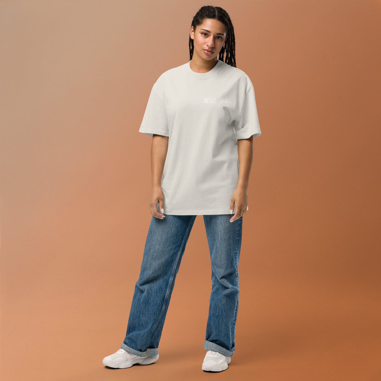 Faith over Fear Oversized faded t-shirt image 39