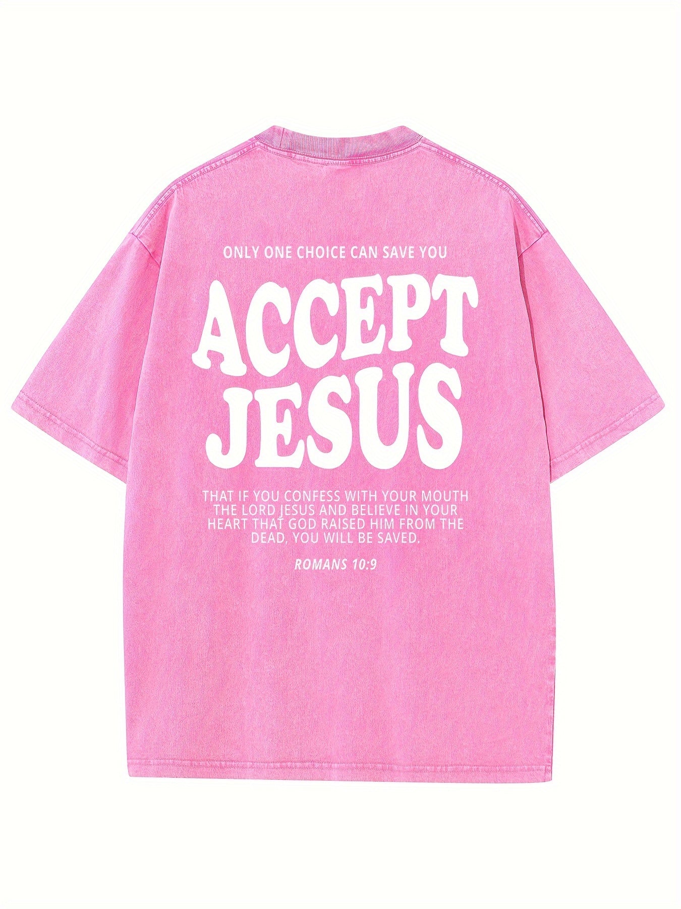 Only One Choice Can Save You Accept Jesus Vintage Washed High Quality Cotton Pat image 9