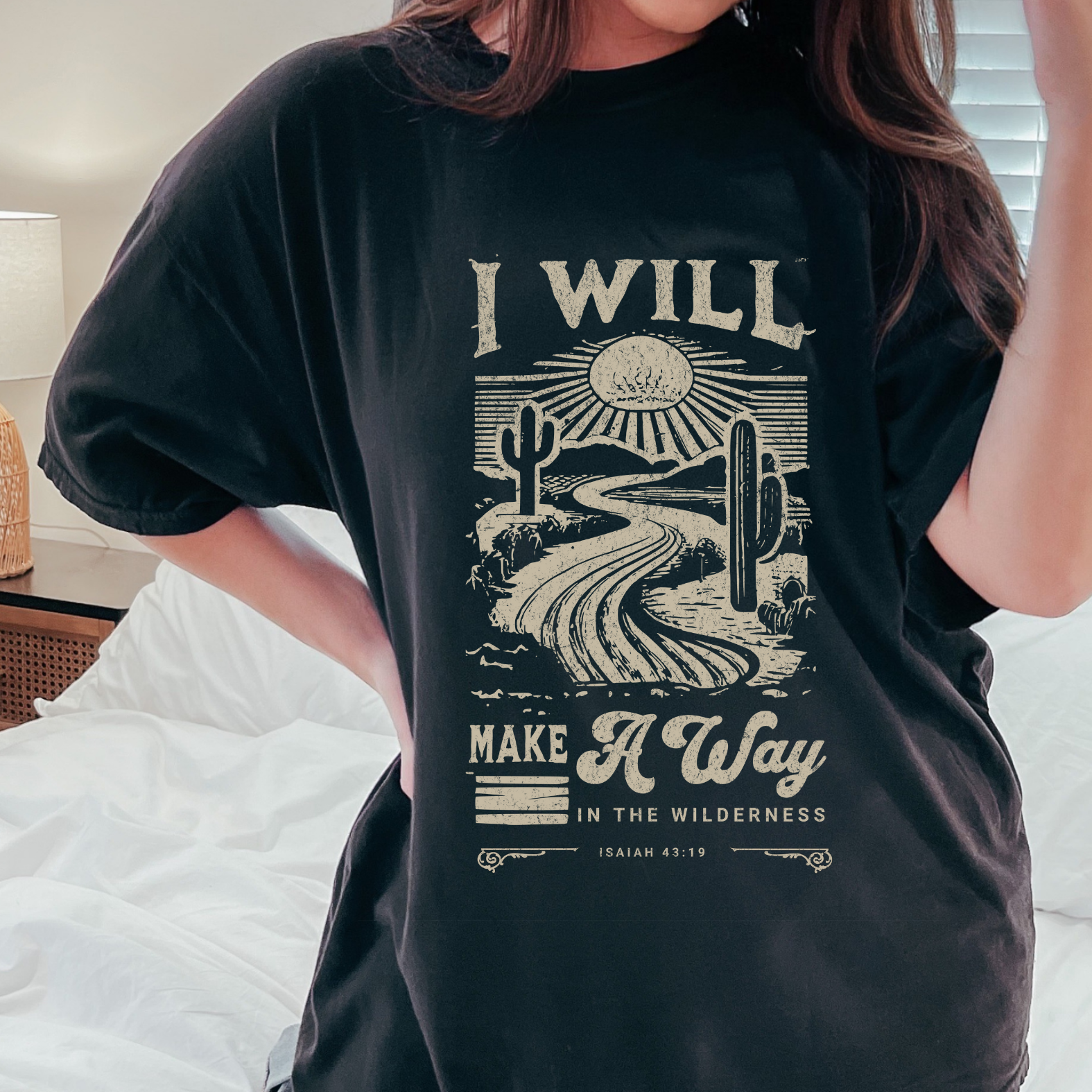 Christian Graphic Tee- He will Make a way image 0