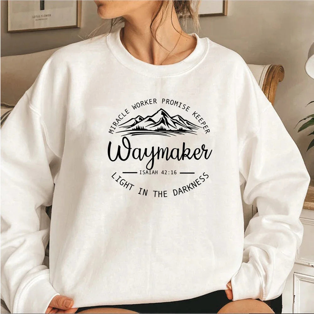 Waymaker Sweatshirt Christian Crewneck Sweatshirts image 0
