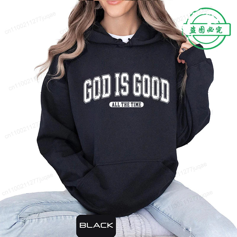 Retro Christian Sweatshirt,God Is Good All the Time Hoodie image 8