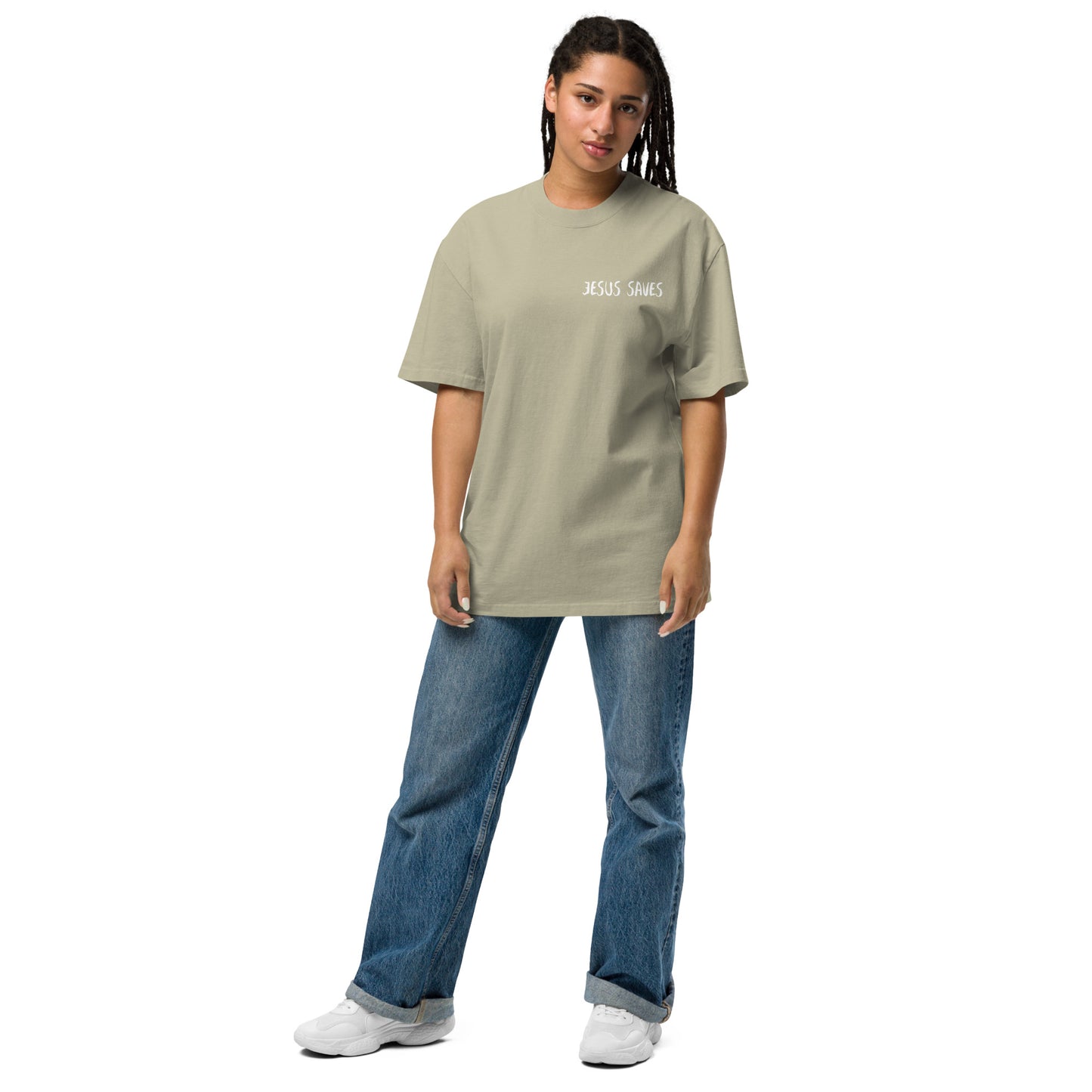 Faith over Fear Oversized faded t-shirt image 32