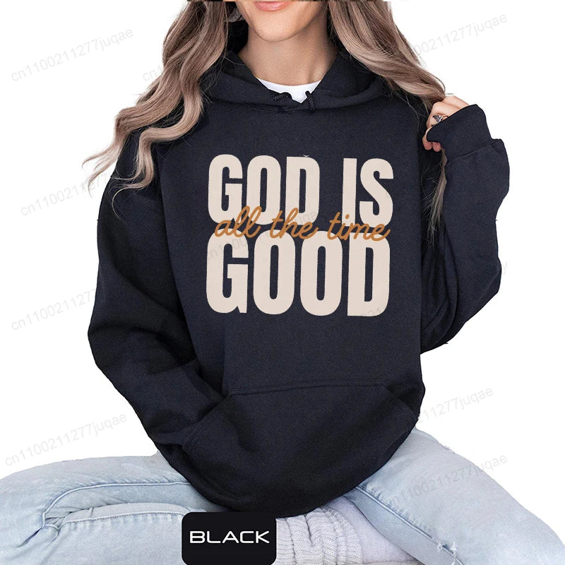 Retro Christian Sweatshirt,God Is Good All the Time Hoodie image 4