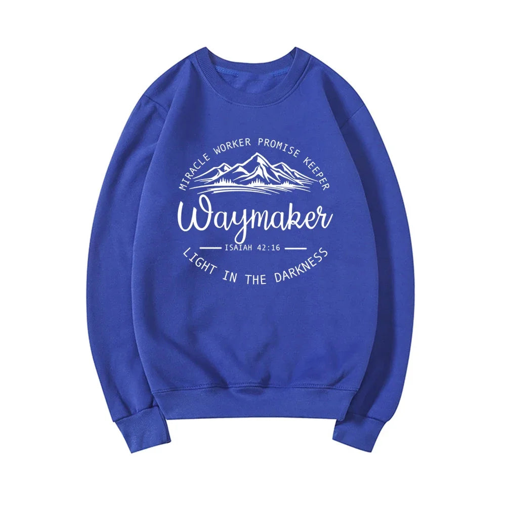 Waymaker Sweatshirt Christian Crewneck Sweatshirts image 8