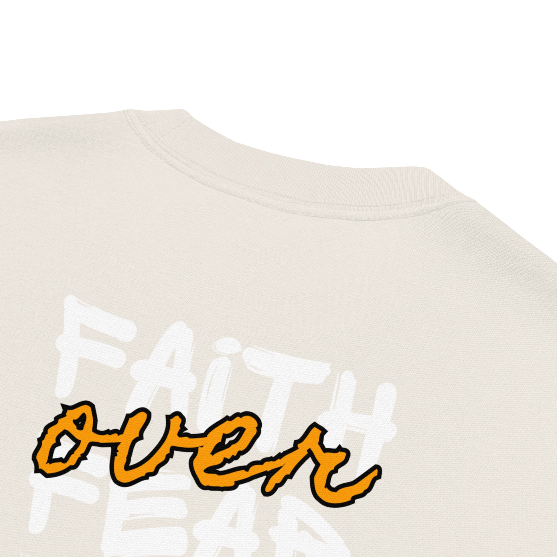 Faith over Fear Oversized faded t-shirt image 3