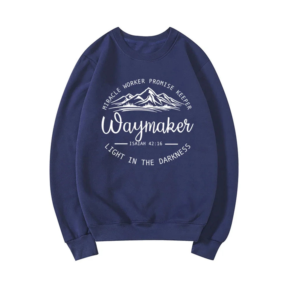 Waymaker Sweatshirt Christian Crewneck Sweatshirts image 6