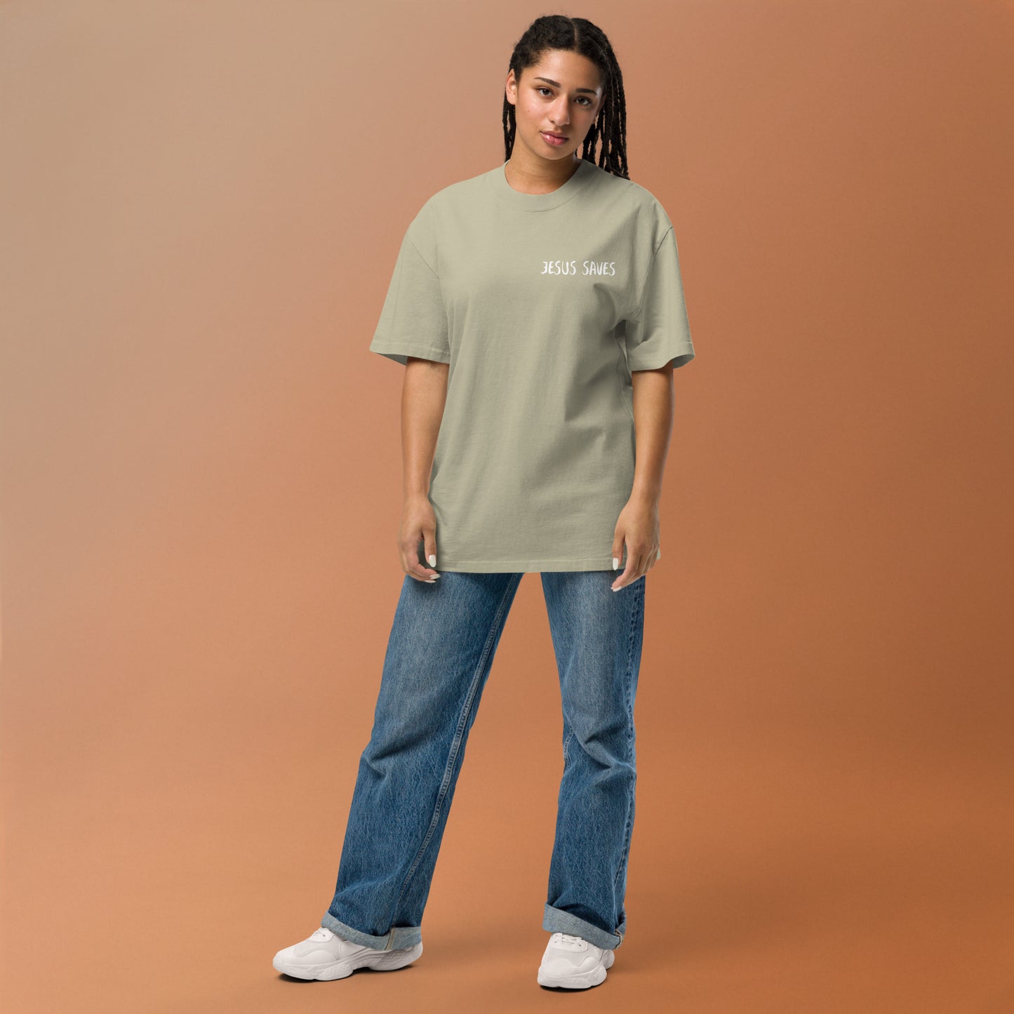 Faith over Fear Oversized faded t-shirt image 35