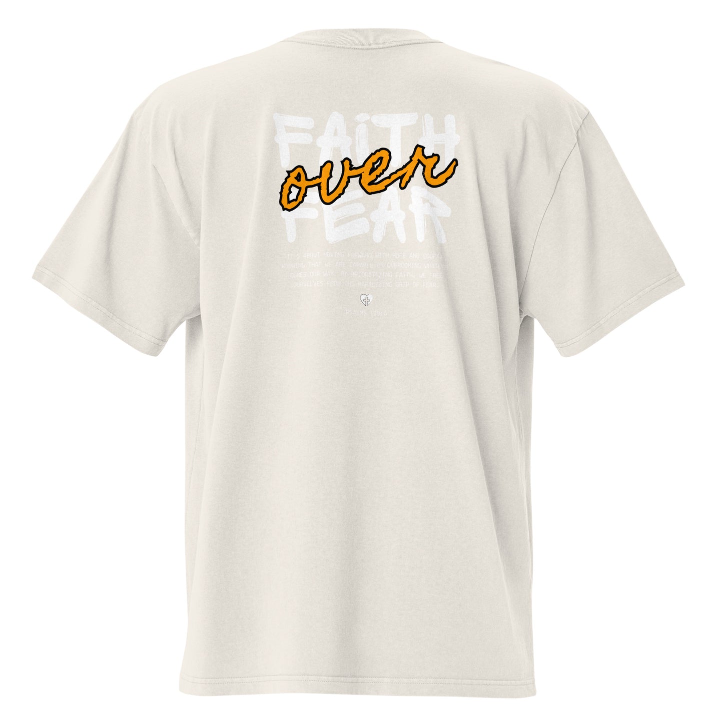 Faith over Fear Oversized faded t-shirt image 16