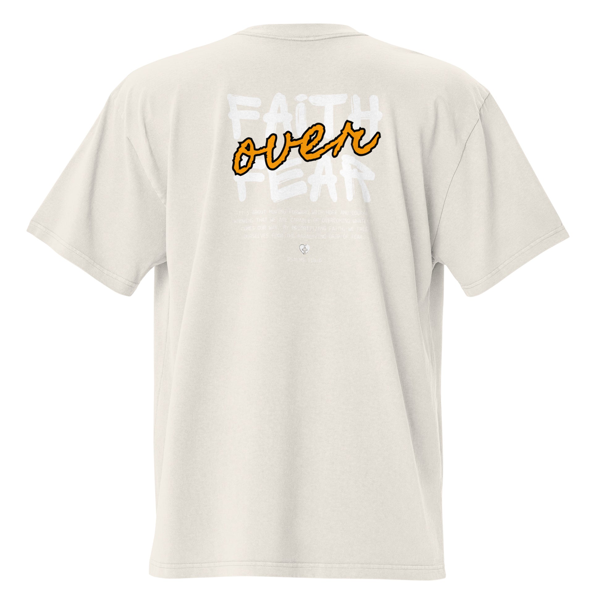 Faith over Fear Oversized faded t-shirt image 16