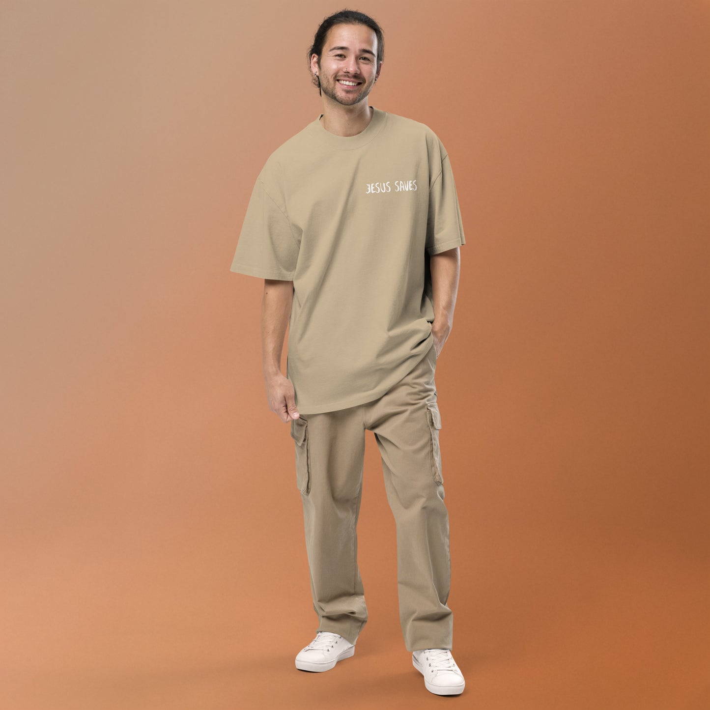 Faith over Fear Oversized faded t-shirt image 20