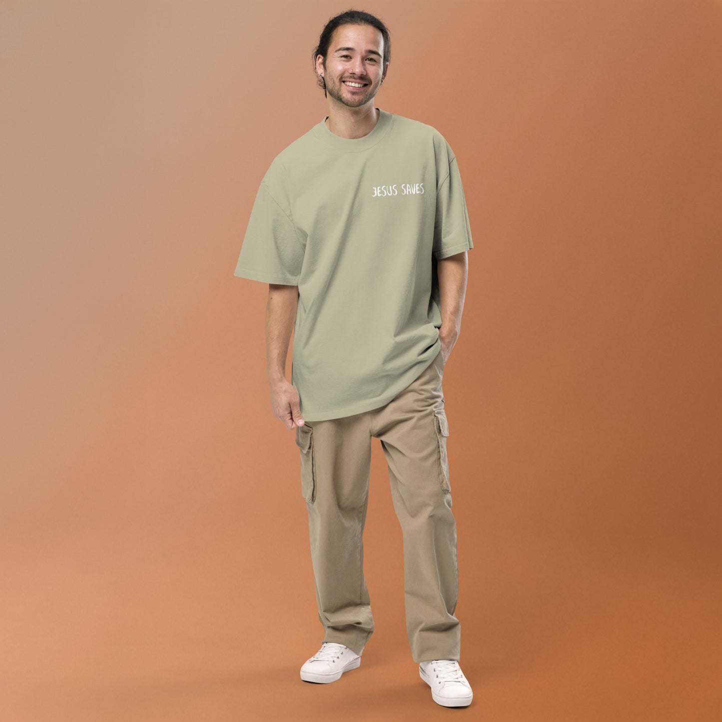 Faith over Fear Oversized faded t-shirt image 24