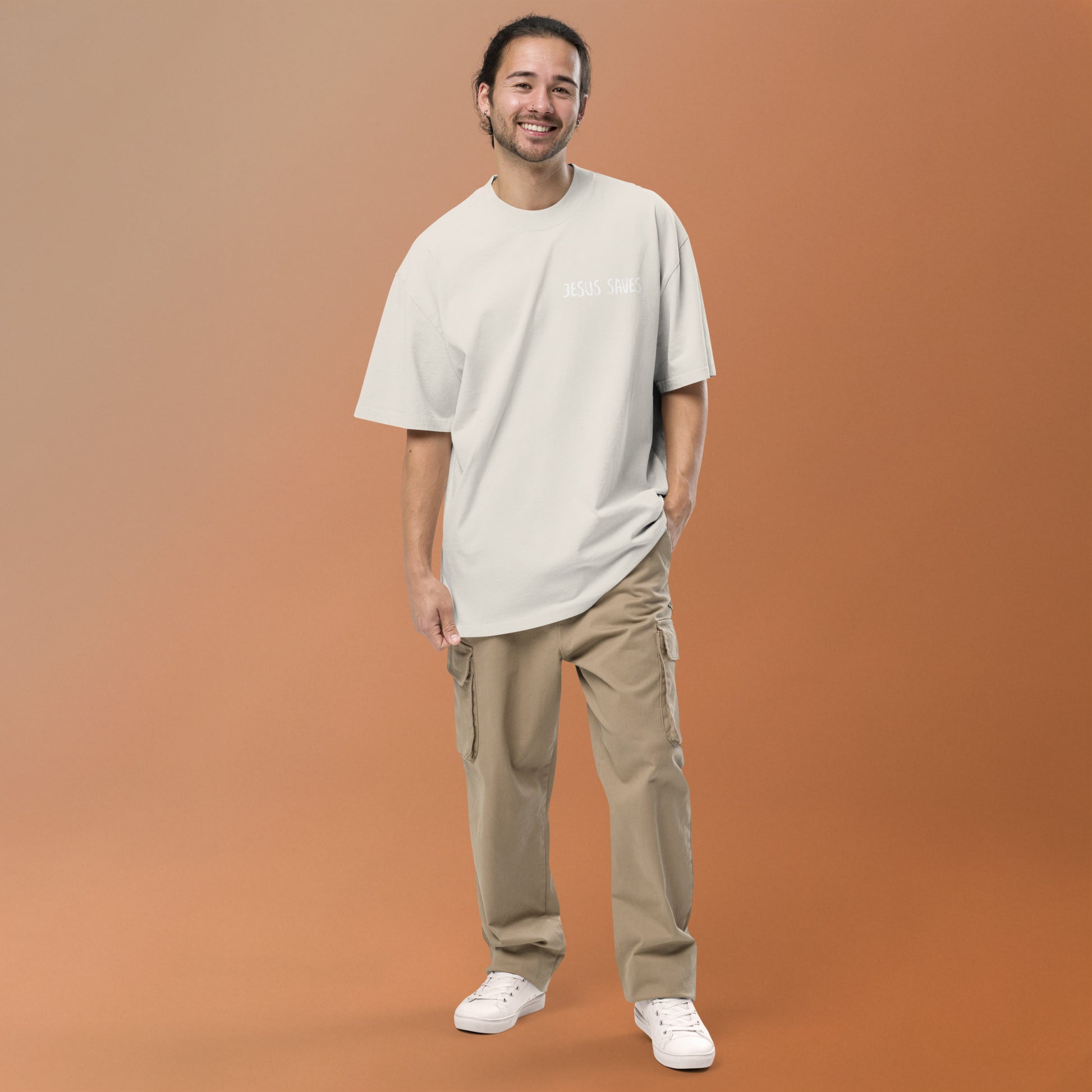 Faith over Fear Oversized faded t-shirt image 28