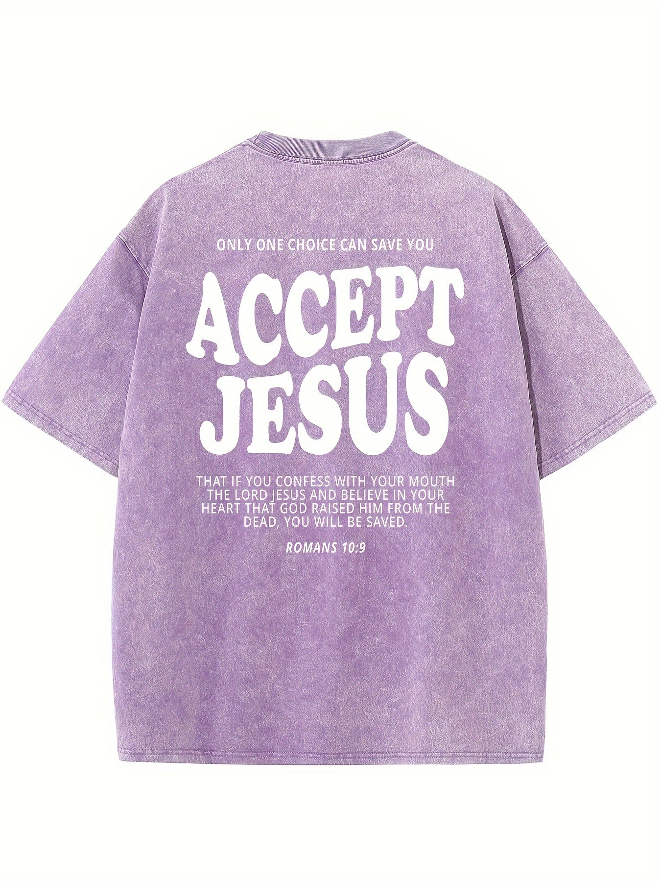 Only One Choice Can Save You Accept Jesus Vintage Washed High Quality Cotton Pat image 7