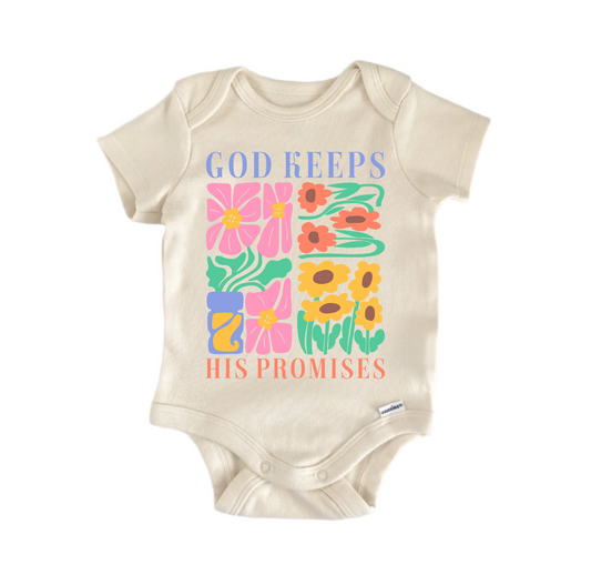 God Keeps His Promises Jesus Christian -  Baby Boy Girl Clothes  Bodysuit