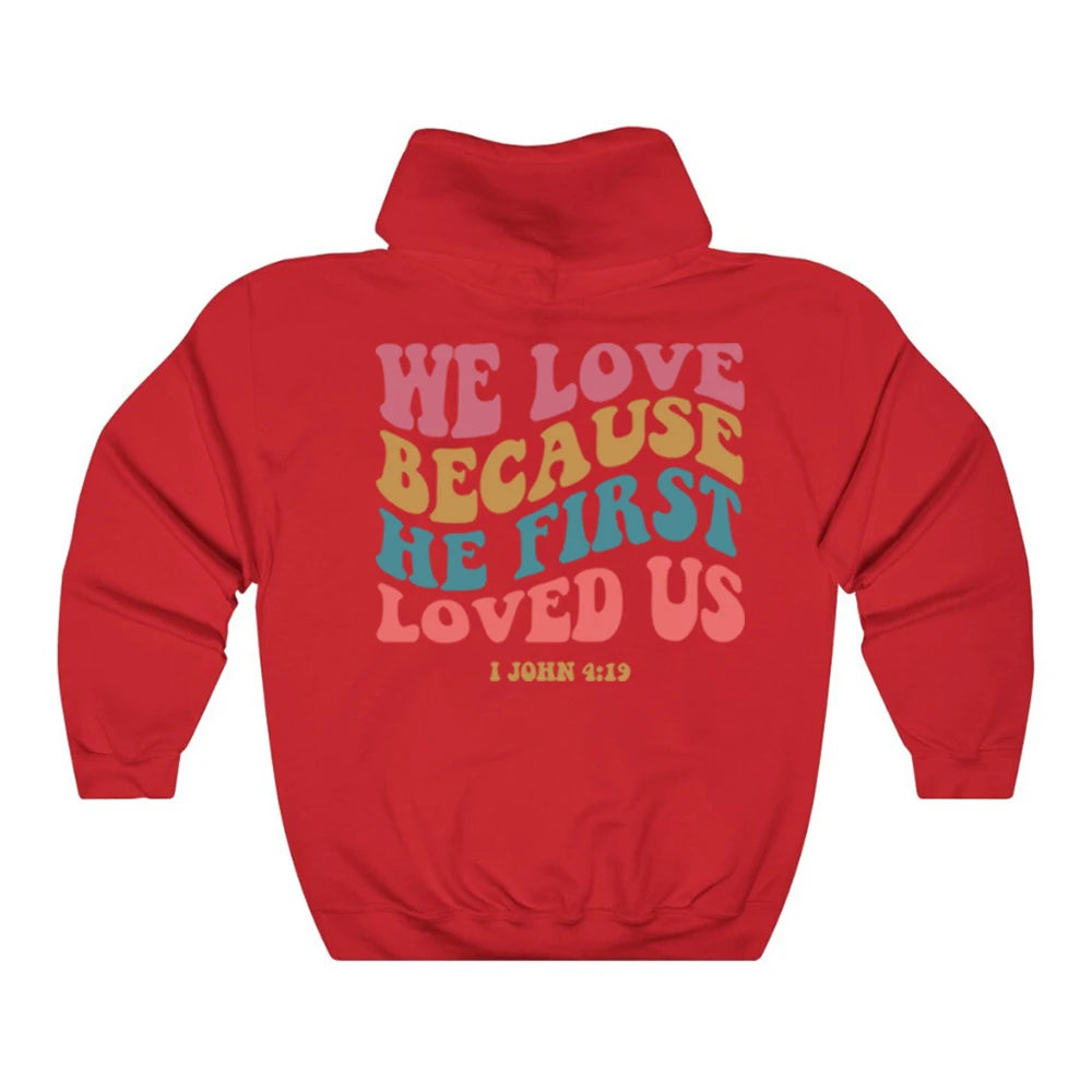 Aesthetic Christian Hoodie Women Religious Hooded Sweatshirt Retro Bible Verse Pullover Jesus Love Sweater Trendy Faith Hoodies