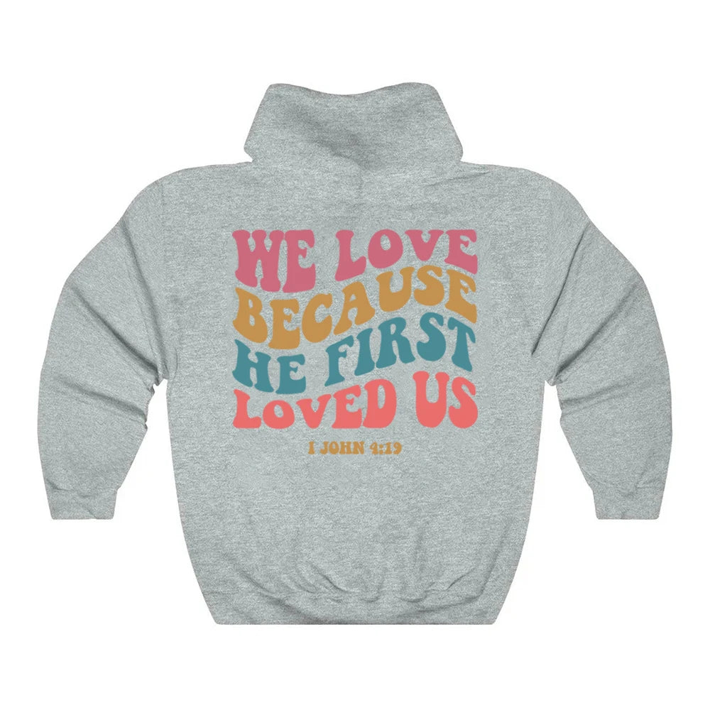 Aesthetic Christian Hoodie Women Religious Hooded Sweatshirt Retro Bible Verse Pullover Jesus Love Sweater Trendy Faith Hoodies