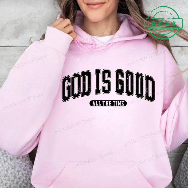 Retro Christian Sweatshirt,God Is Good All the Time Hoodie image 6