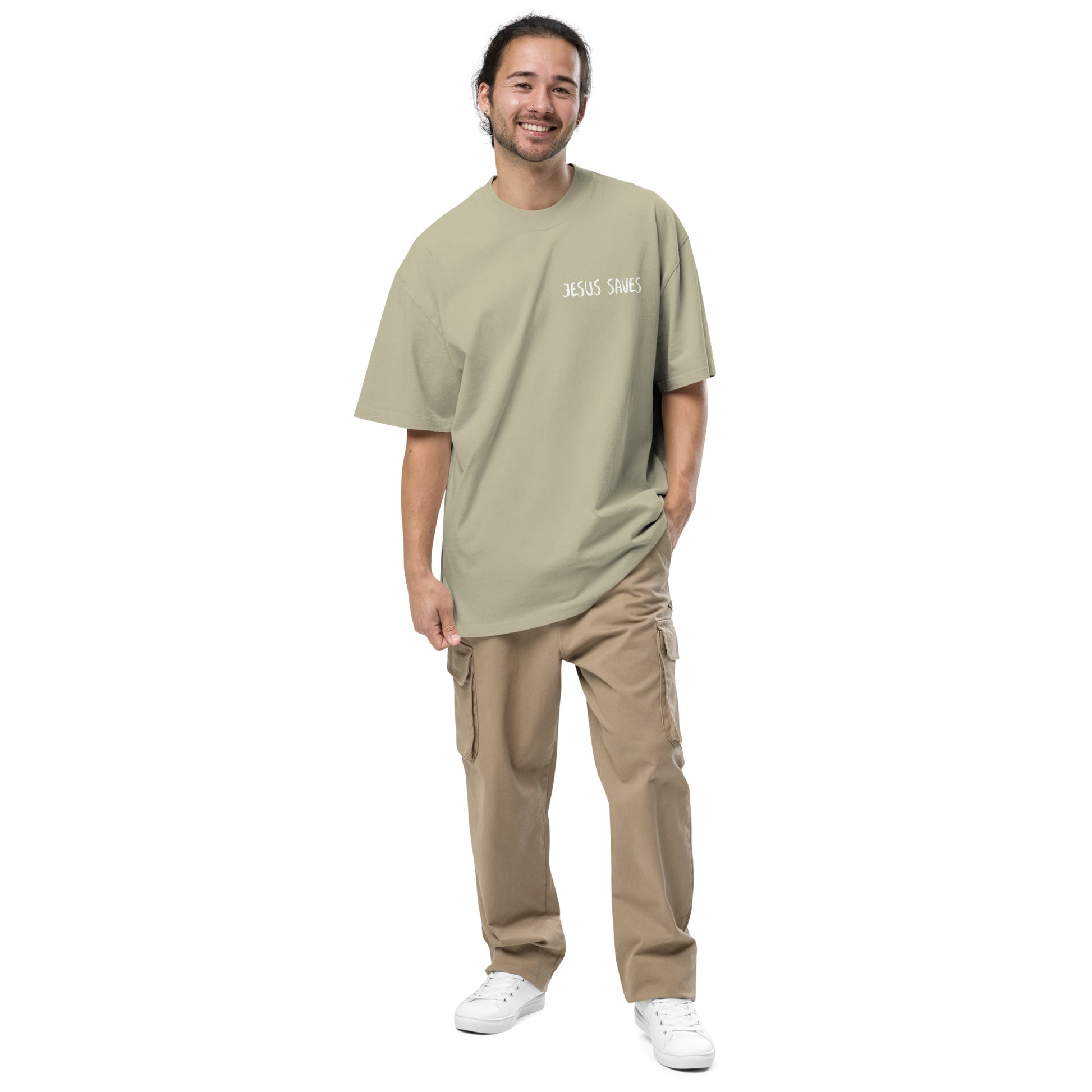 Faith over Fear Oversized faded t-shirt image 21