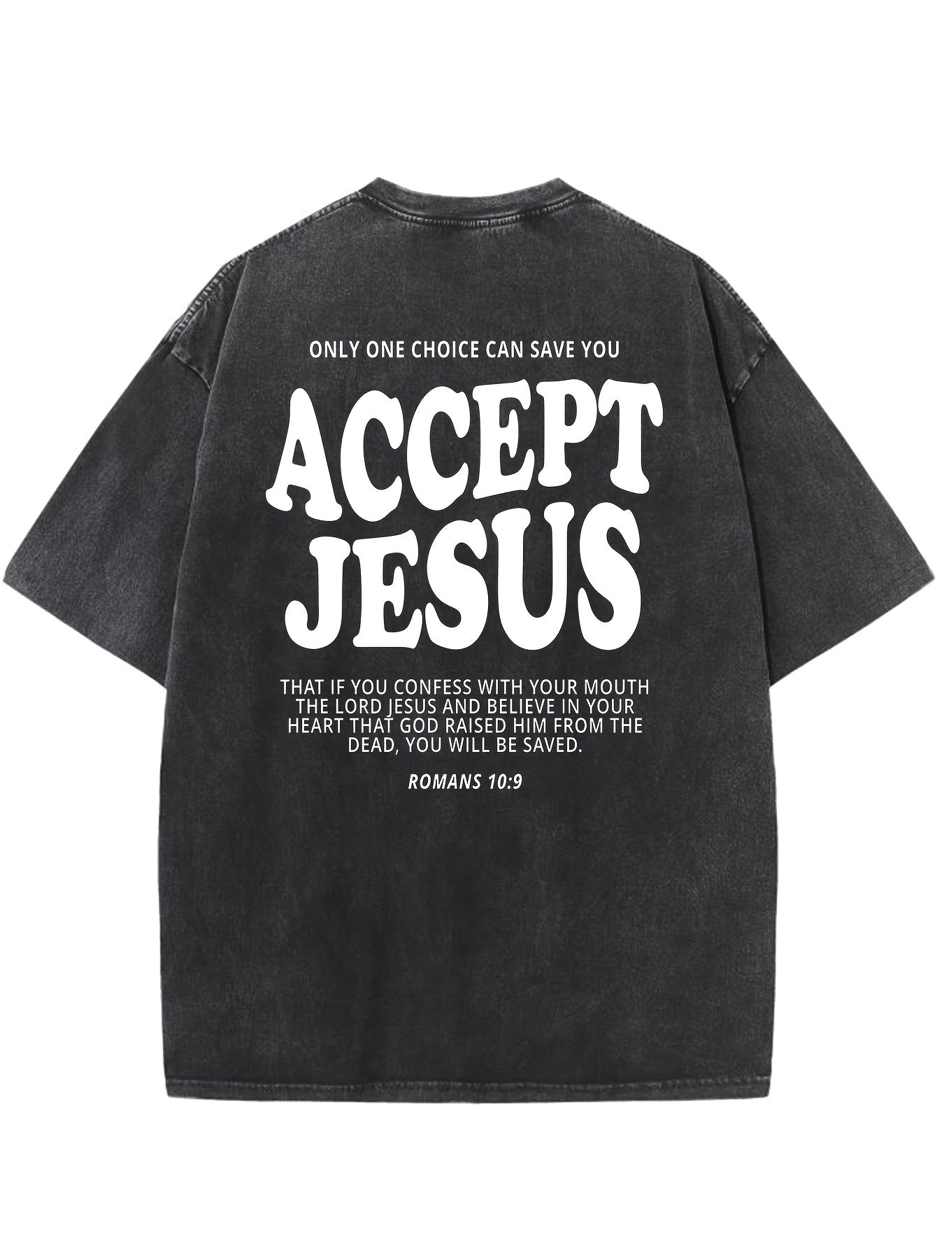 Only One Choice Can Save You Accept Jesus Vintage Washed High Quality Cotton Pat image 8