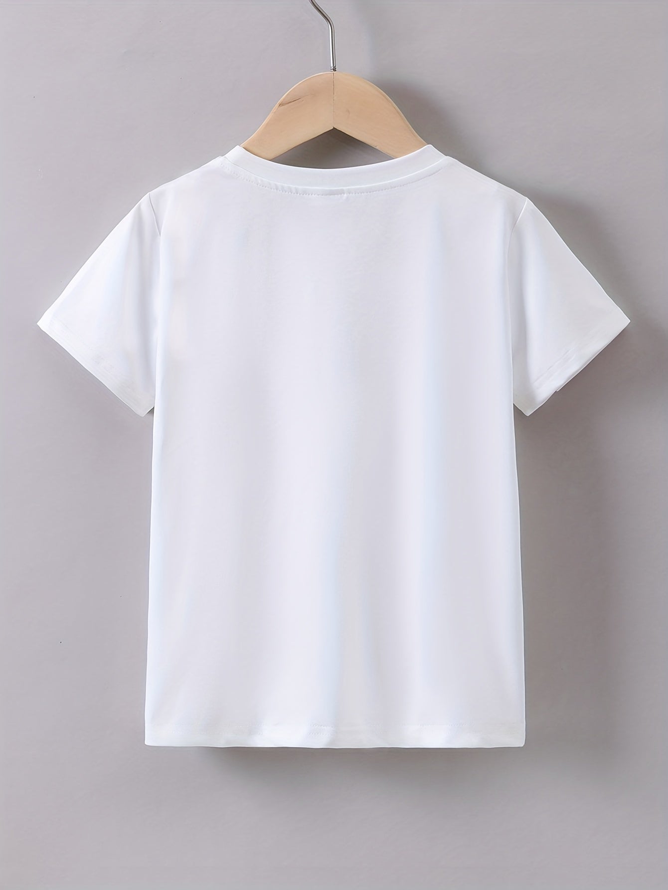 Kids' Summer Casual Cartoon Jesus Saves Graphic Tee - Crew Neck, Slight Stretch  image 4
