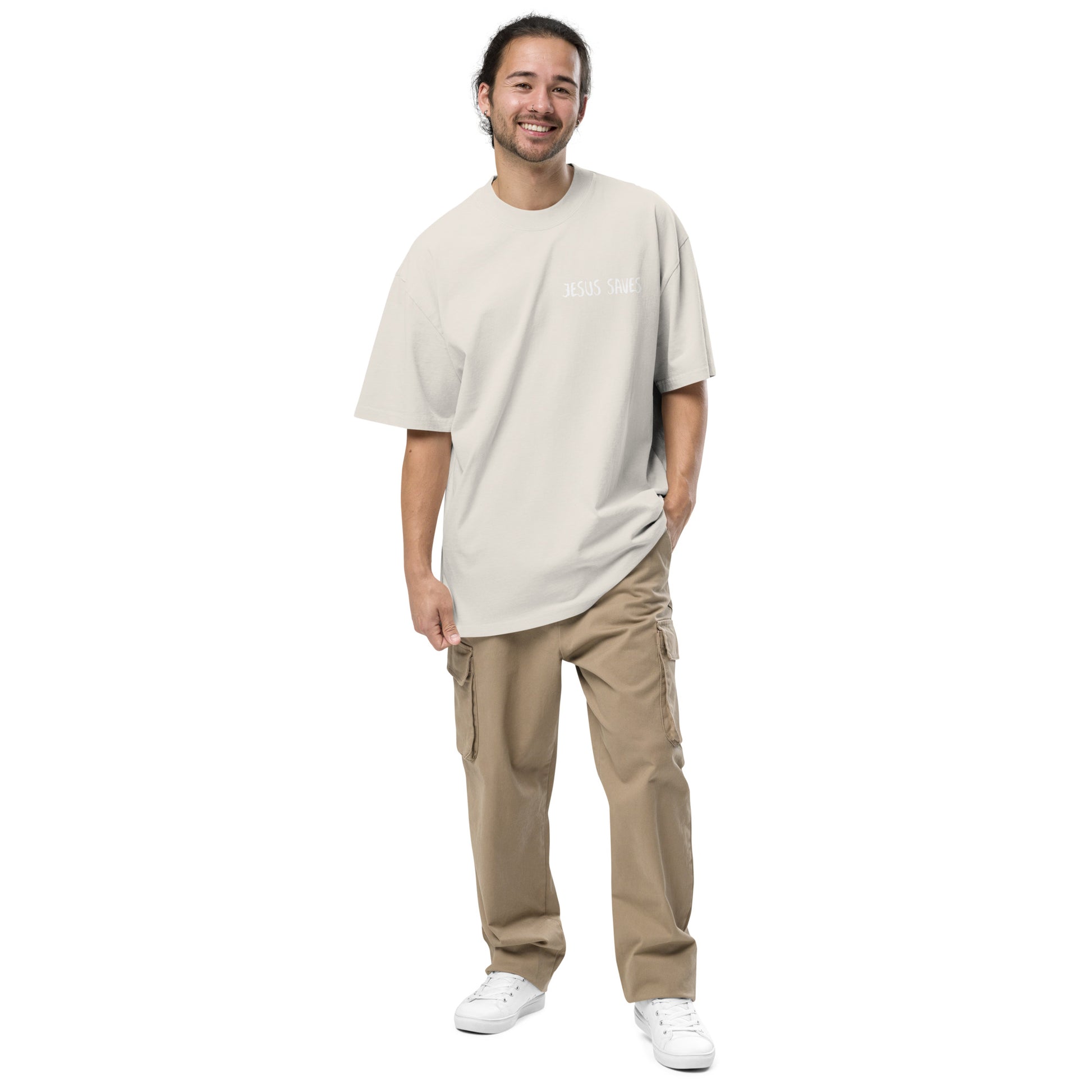Faith over Fear Oversized faded t-shirt image 25