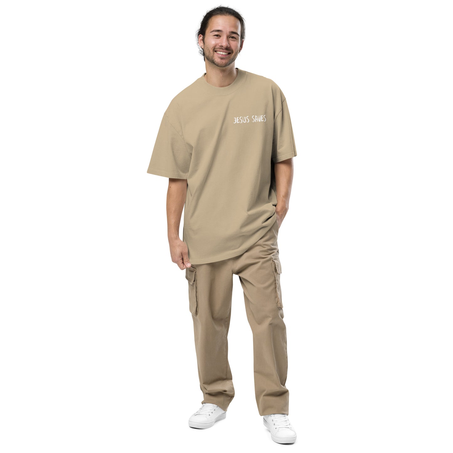 Faith over Fear Oversized faded t-shirt image 17