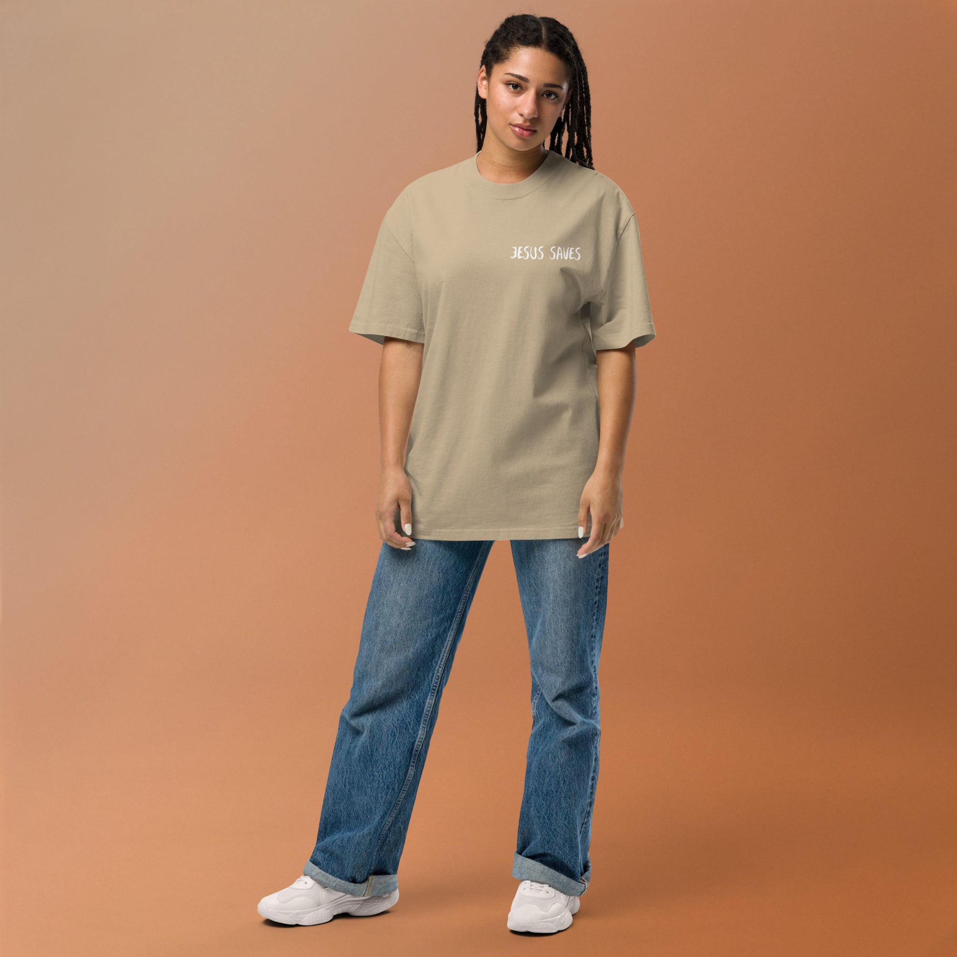 Faith over Fear Oversized faded t-shirt image 31