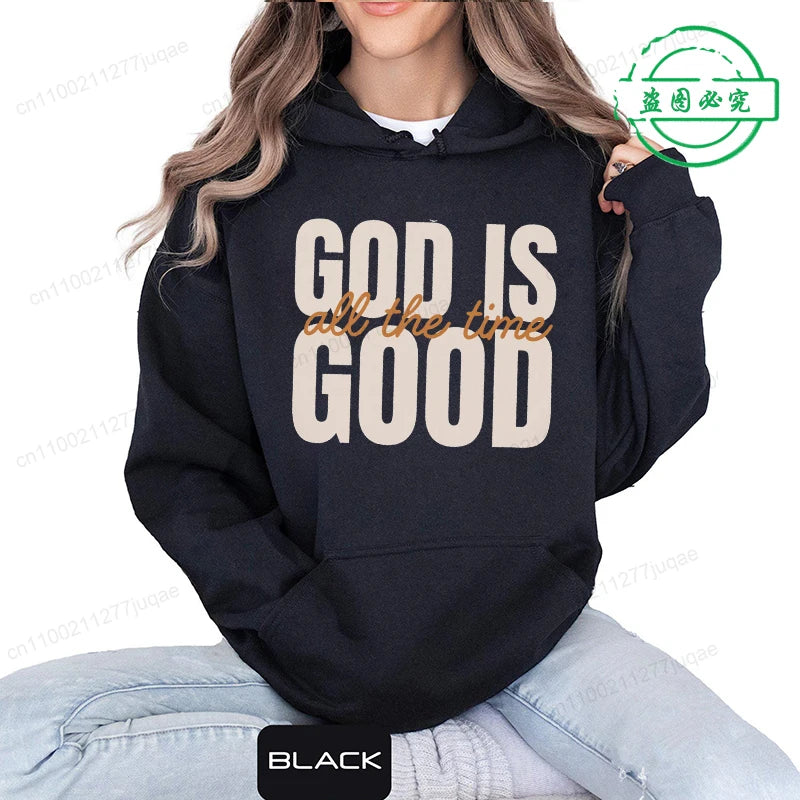 Retro Christian Sweatshirt,God Is Good All the Time Hoodie image 10