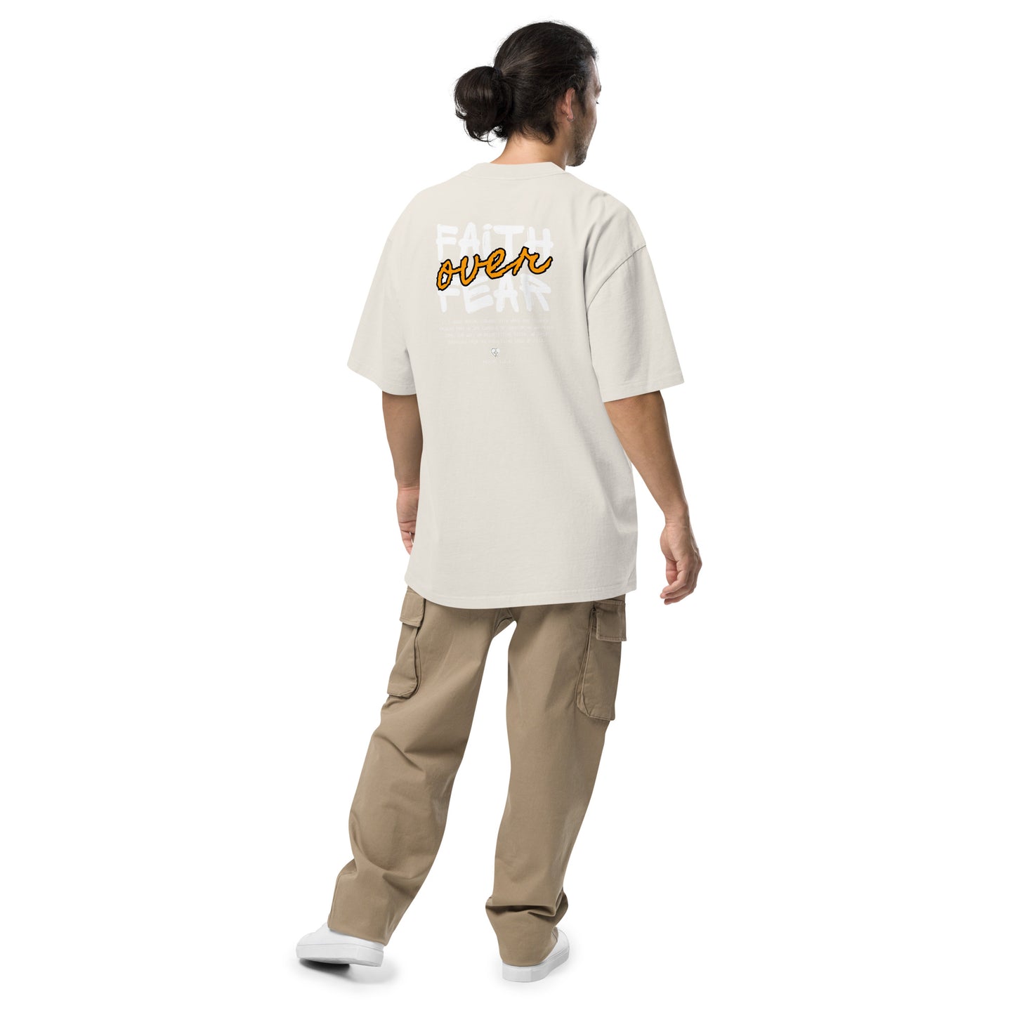 Faith over Fear Oversized faded t-shirt image 26