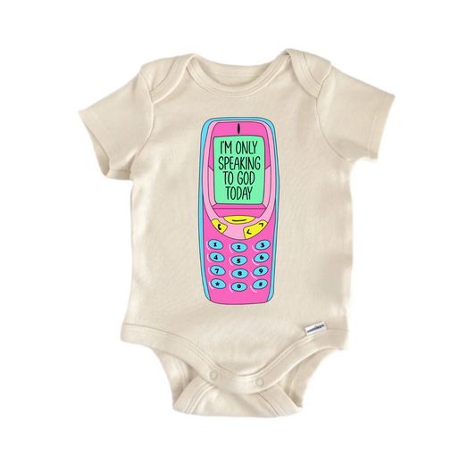 I'm Only Speaking Jesus God Christian -  Baby Boy Girl Clothes  Bodysuit